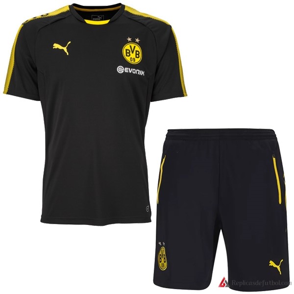 Camiseta Entrenamiento Borussia Dortmund Conjunto Completo 2017-2018 Negro